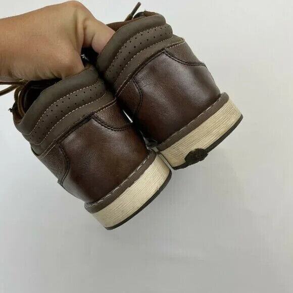 Xray Footwear Jonah Brown Combat Boots Boys Size 5 Faux Leather - Picture 7 of 10